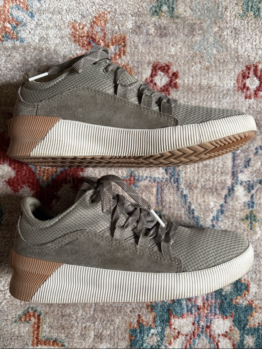 Sorel Out N About Plus Lace Sneaker Green 6.5 - Picture 4 of 10